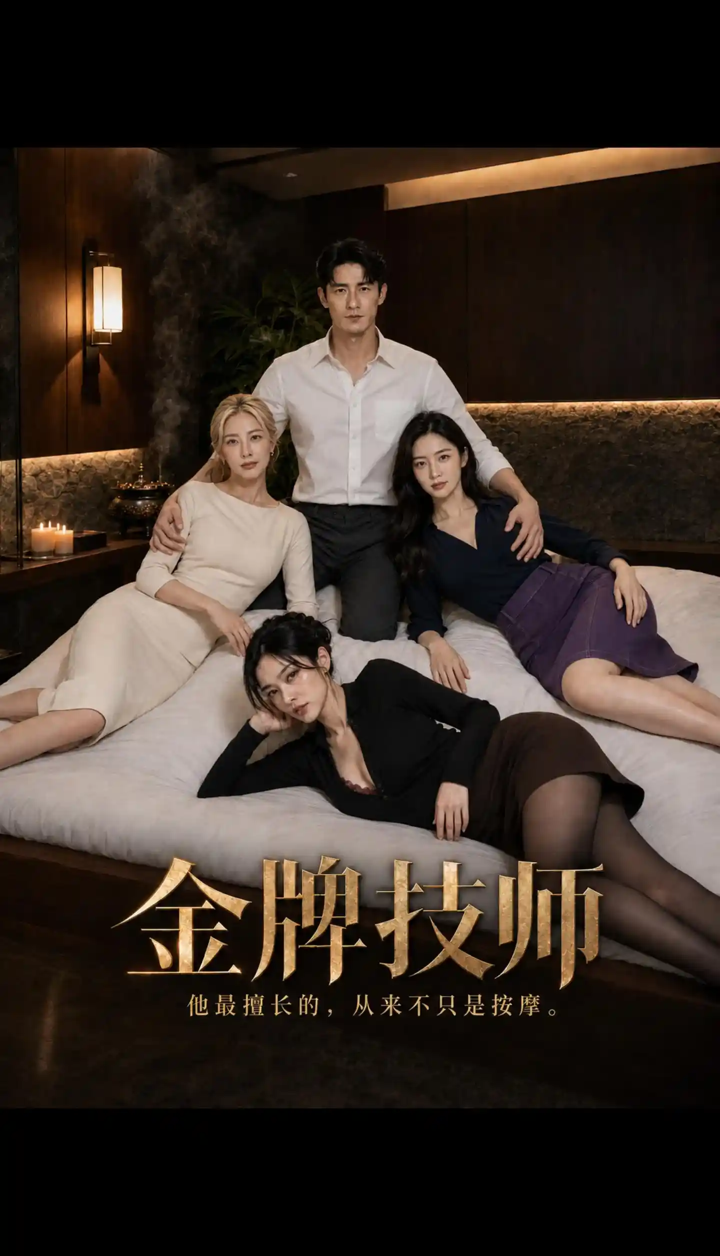 金牌技师短剧海报，都市人物与情感故事
